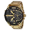 Brand classic mens quartz personality Stainless steel Big dial sports watch Multi-function wristwatch Reloj de hombre