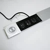 table mounted power multifunction socket sliding cover socket with usb wireless charger and network
