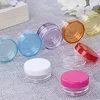 Wholesale wholesale mini sample clear skin care cream jar 3g 5g plastic cosmetic jar