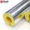 Large diameter pipe insulation 50mm glass wool pipe fiberglass wool