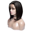 Alibaba Peruvian hair Straight wig Lace Front Human Hair Wigs For Women natural Black Pre Plucked Short bobo