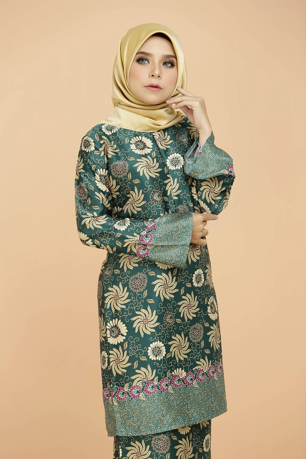 Women Malaysia Modest Wear Party Clothes Model  Baju  Muslim 