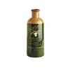 Ceramic Vintage Dark Green Olive Oil Bottle