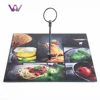 Eco-Friendly Kitchen Food Grade Square Shaped Tempered Glass Display Stand