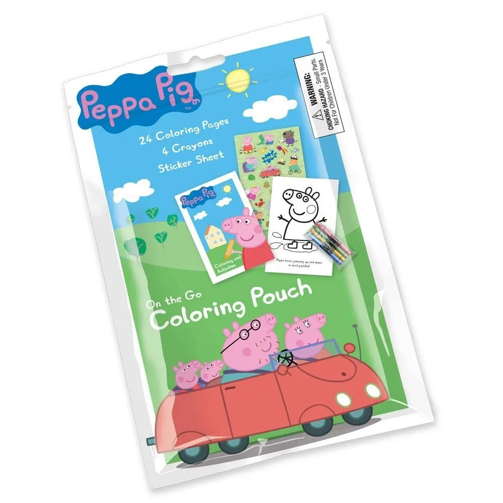 peppa pig coloring set