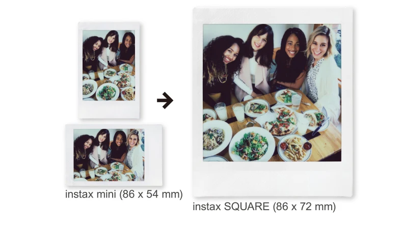 Fujifilm Instax SQUARE SQ6 Instant Film Photo Camera Blush Gold /Graphite Gray /Pearl White Colors