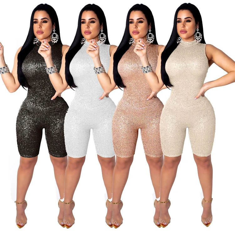 sequin bodycon jumpsuit