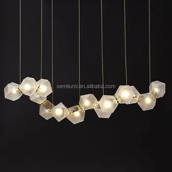 Post Modern Milk White Gl Multihead Creative Dna Pendant Light Post Modern Milk White Gl Multihead Creative Dna Pendant Light For Loft Dining Room