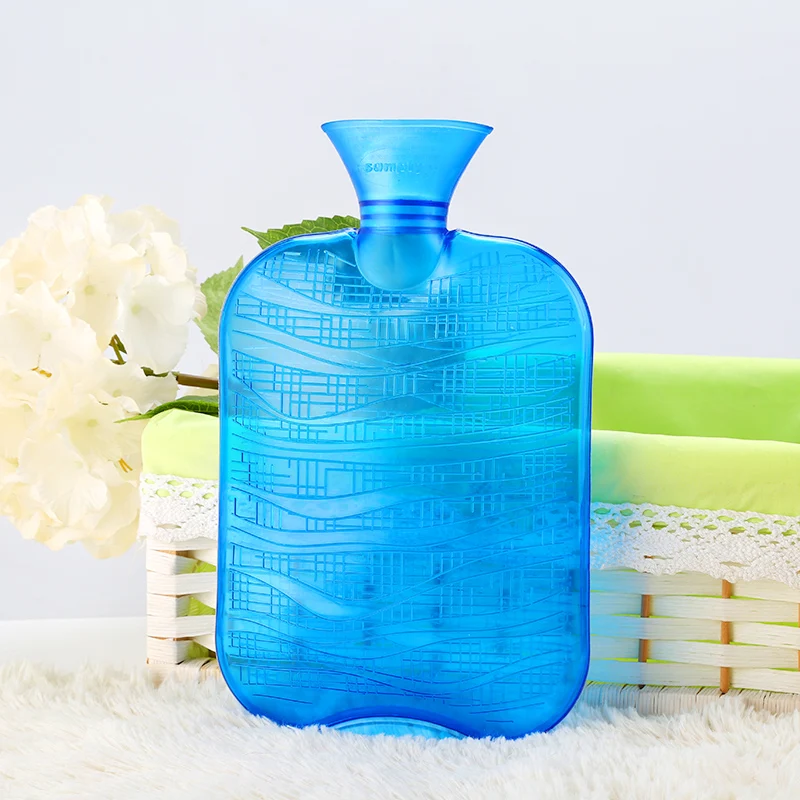 
The Wave Pattern PVC Water Injection Stomach Warmer Hot Water Bottles 