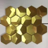 Luxury High Range Bronze Color Mosaic Matte Non-Slip Metal Mosaic Pattern