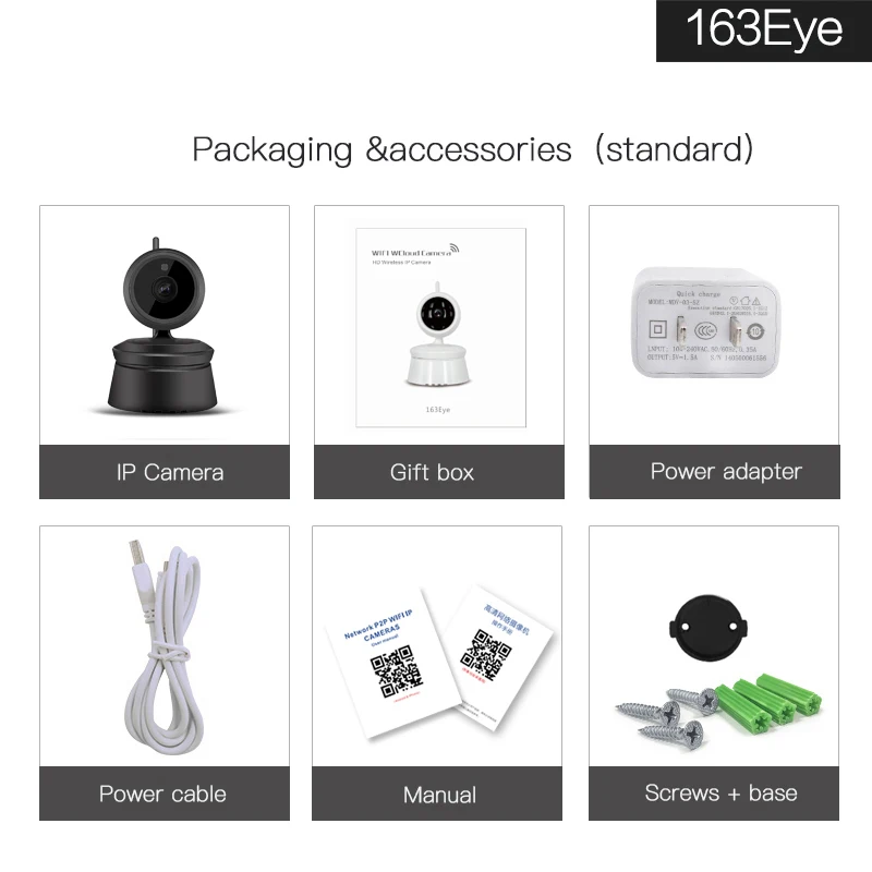 Laikor P2P network HD video camera with night vision IR-Cut camera recording home security camera