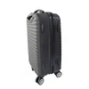 Luggage Set 20" Rolling Travel Case 8 Wheels Spinner Travel Suitcase Lightweight Lockable ABS Black