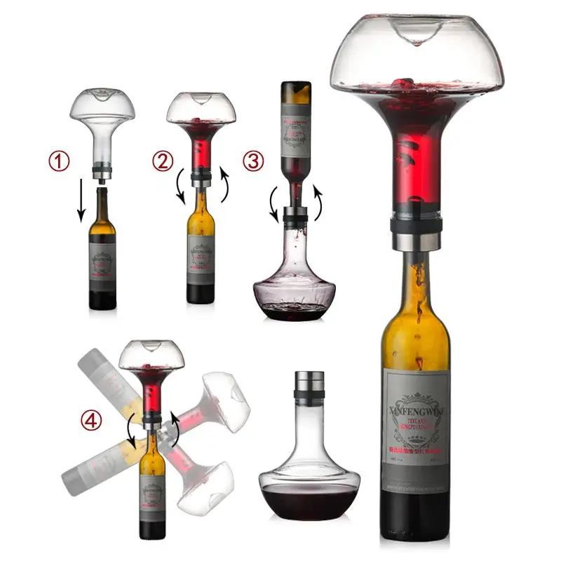 Factory Direct Hot Selling Hand Blown Glass Wine Decanter With