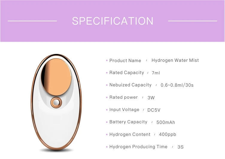 Face facial skin care hydrogen rich water mister beauty machine multi-function instrument