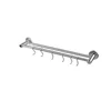 kitchen wall mount rail and S hook 6 pack set kitchen tools strong adhesive stainless steel utensil holder rack for 2 bar
