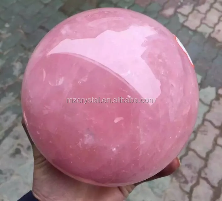 Hot sale nature crystal good-looking rose quartz sphere/ball for decoration