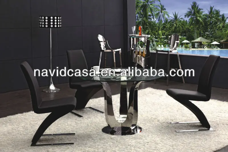 Venta al por mayor comedores redondos de vidrio compre online los ...