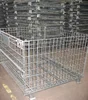 Stackable heavy duty storage containers / pallet storage cage / Foldable Wire Containers