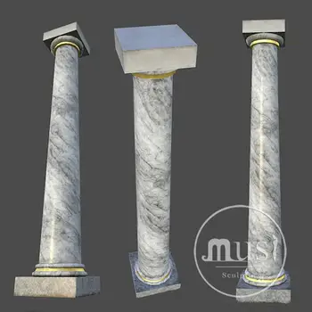 Artificial Marble Carved White Columns Pillars Artificial Marble Carved White Columns Pillars