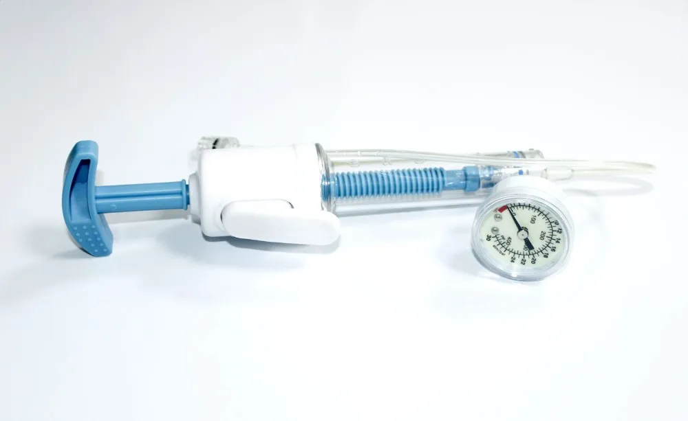 Latest 30ml,30atm Inflation Device With Screw Hemostasis Valve Kit