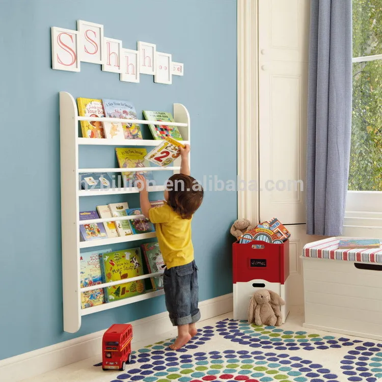 book shelf kids wall