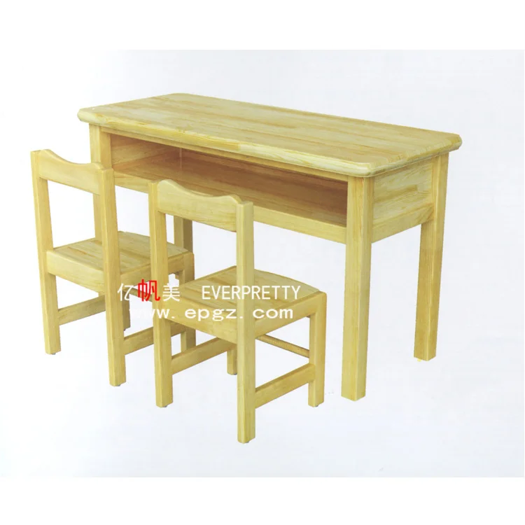 kids wooden desk and chair