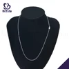 High quality shiny plain brushed silver chain