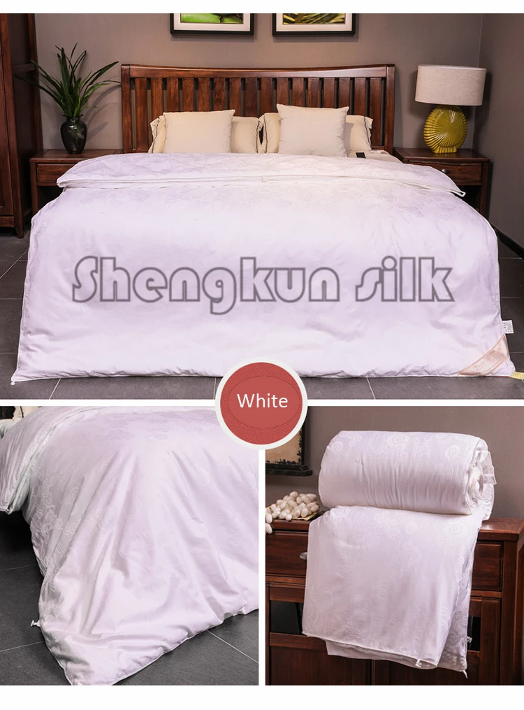 Couple Double Pillow Cover Pillow Case Mulberry Silk Microfibre Filling