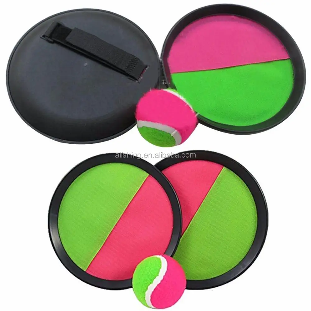 Wholesale Ball Paddle Catch And Toss Game Set- 7" Handheld Stick Disc - 2  Sets - Buy Ball Catch Set,Sticky Ball Catch Game,Sticky Ball Game Product  on Alibaba.com