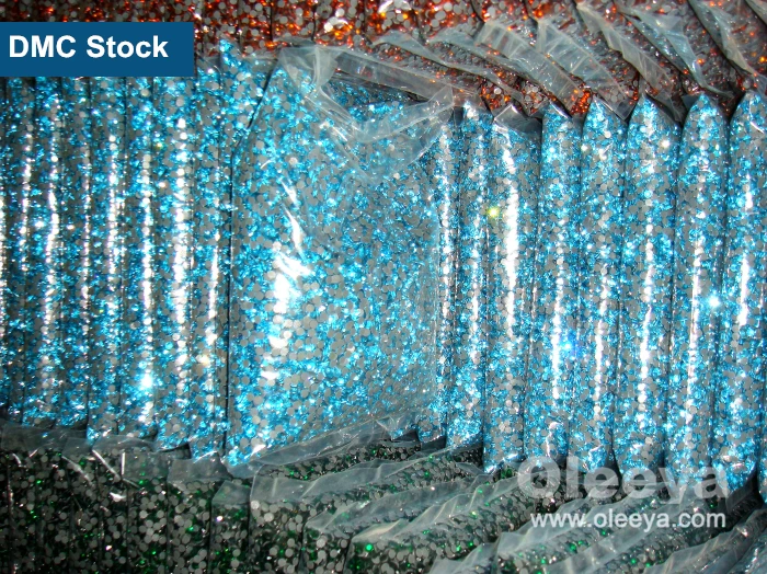 Bulk Package SS6~SS40 Glass DMC Quality Sticker Design Ss10 SLV Rhinestones Hotfix