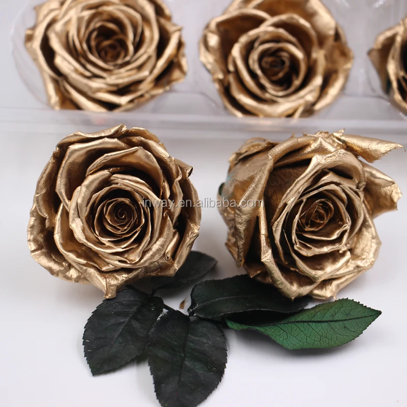 Hot Items 24k Gold Dipped Roses Preserved Flower For Wedding Buy Hot Items 24k Gold Dipped