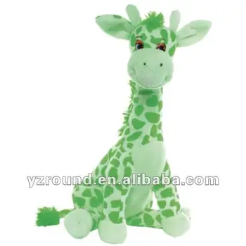 green giraffe stuffed animal