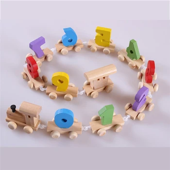 small wooden train