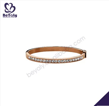 Simple style wooden beads chain design silver slide bracelet