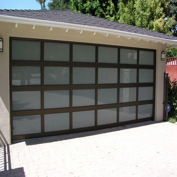 House Security Insulated Aluminum Frame Mirror Glass Garage Door