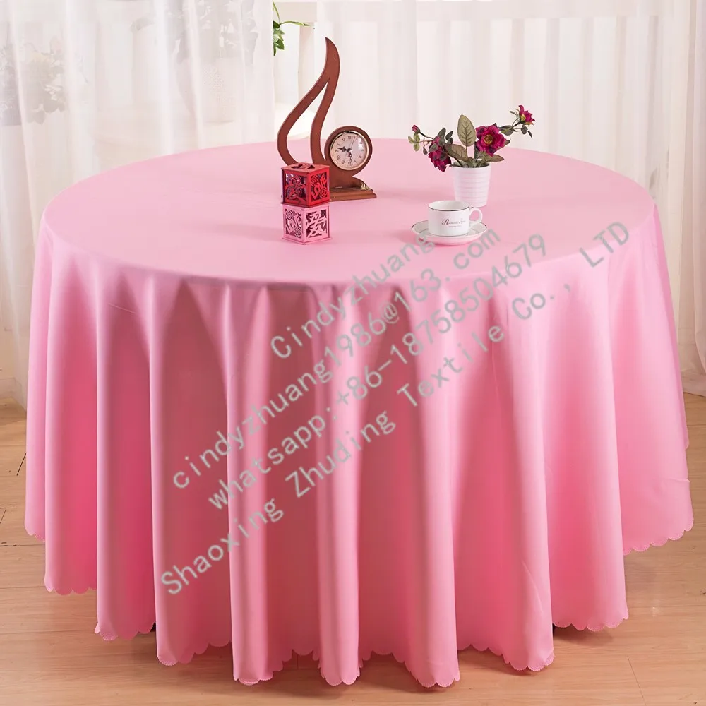 Cheap Sleek Purple 132 Round Decorative Table Covers For Weddings Party