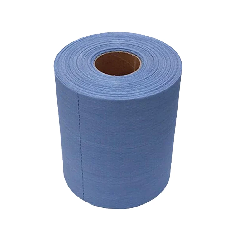 Lint Free Blue Nonwoven Wiper Industrial Heavy Duty Cleaning Paper