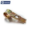 Top quality sheet metal stamping electronic golden plated bending metal pipe fastening bracket