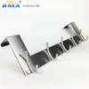 12.6 Inch Over The Door Coat Hook Hanger Rail, Stainless Steel bag hanger hook with 5 Hooks