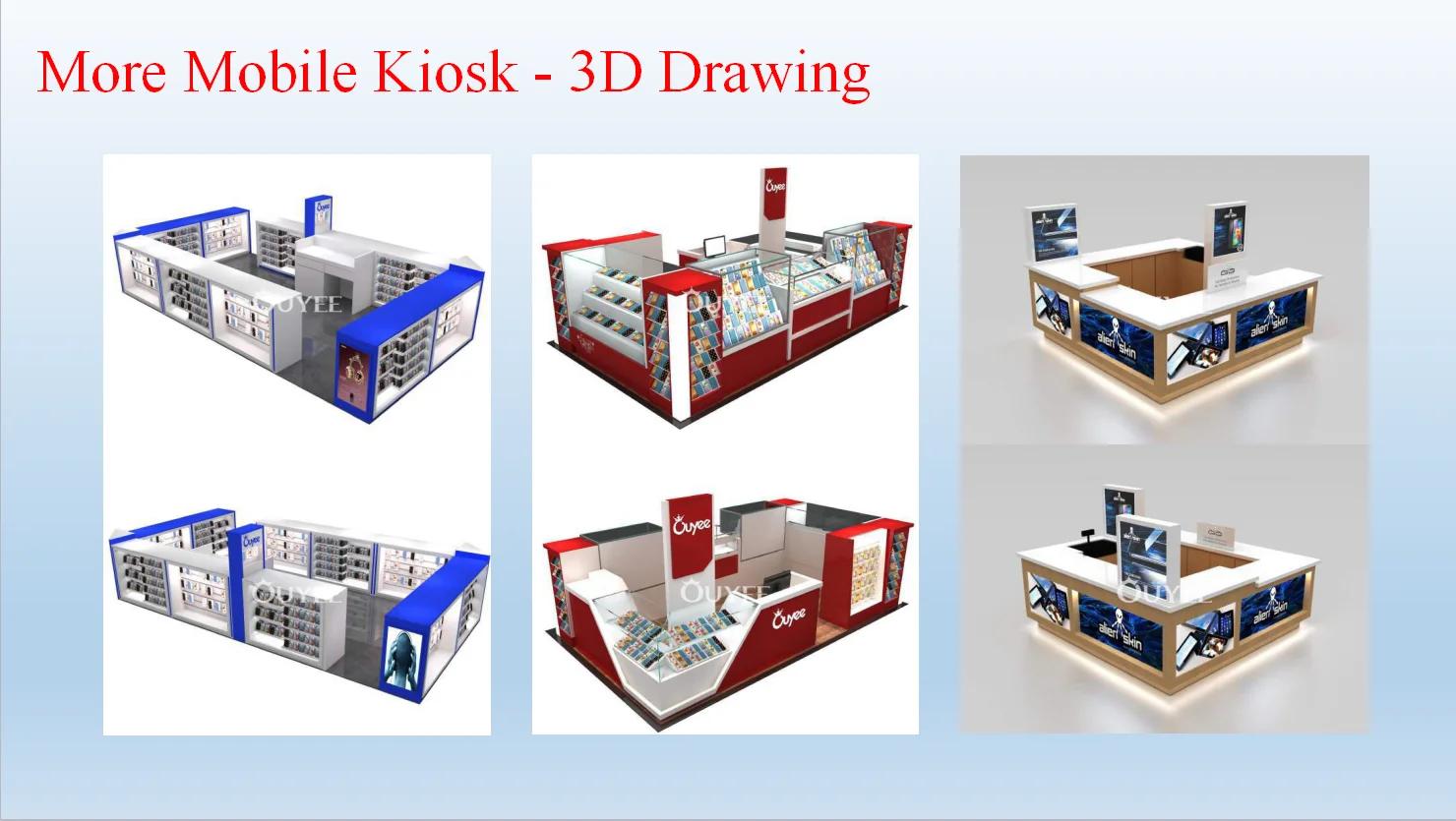 Phone Case Display Rack Cell Phone Mall Kiosk Mobile Accessory Shop