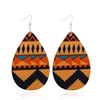 18 Styles Available Free Shipping Wood Earrings Africa, Pattern Printed Custom Wood Africa Earring