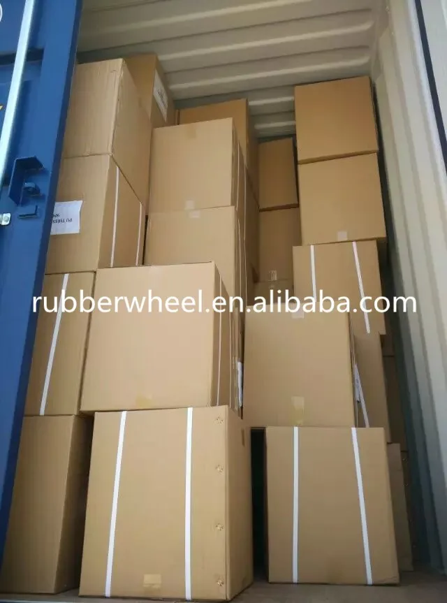 6 inch small solid rubber tyred wheels tires 6X2