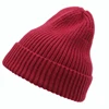 YIwu factory wholesale 9 colors winter wool beanie Size 8 fitted hat for Child and Adult