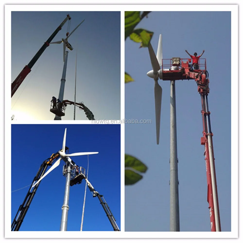 Commercial Intelligent Control Electric Yaw Wind Turbine Generator 30kw ...