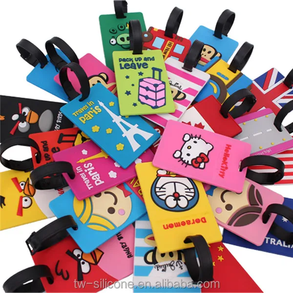 custom pvc luggage tags