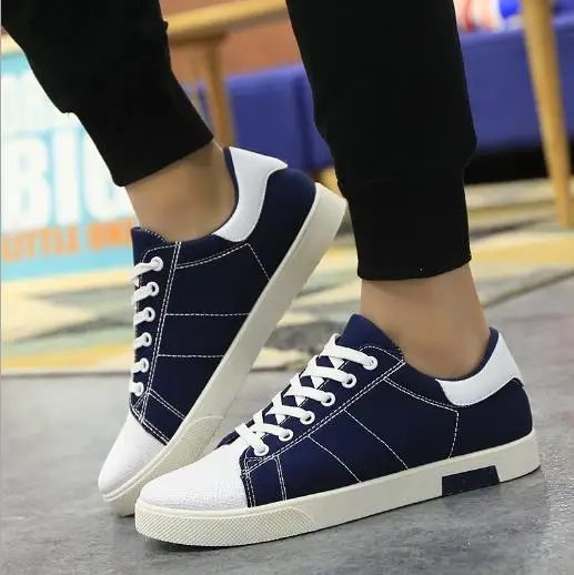 2018 men canvas shoes fashion low help koearn sport running shoe