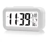 Digital Alarm Clock LCD LED Light 24 Hour Display Bedroom black Calendar