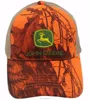 6 panel custom embroidery safe orange forest real tree camo and mesh back trucker cap hat