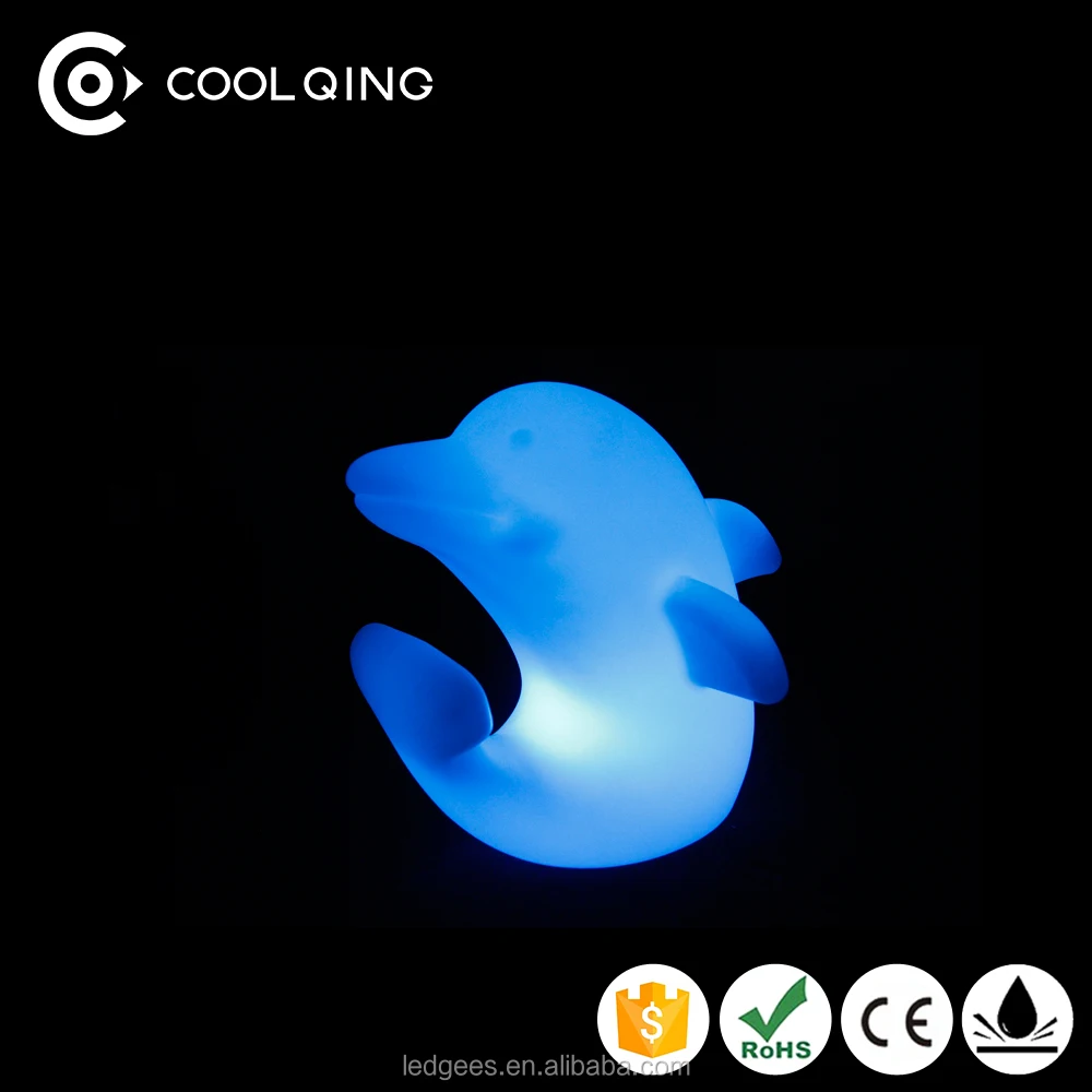 Regali di Festival e Decorazioni Cambiare Colore Night Lights Led Lampeggiante Dolphin