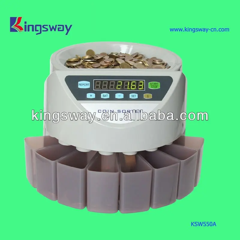 
2013 Automatic Coin Sorting Machine for Mexican Coins (KSW550A) 
